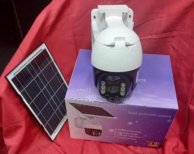 Easy Installation Wifi 4mp Solar Powered CCTV Camera With Audio - main view