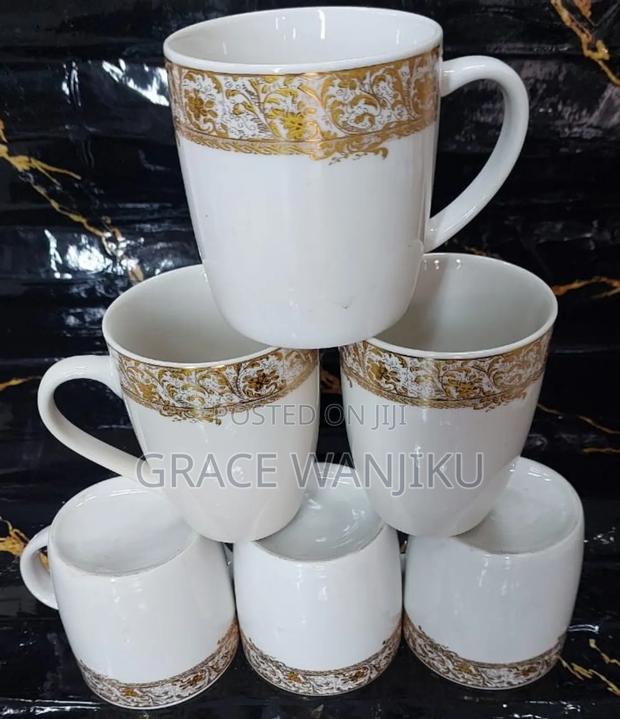 Stylish 4 Design 6pcs Ceramic Cups