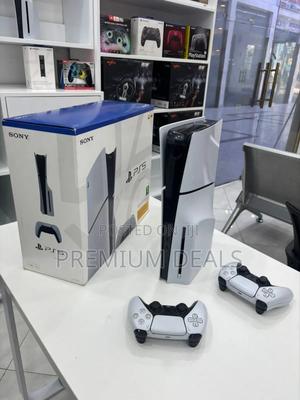 Open Box Ps5 Slim With Two Controllers. - main view