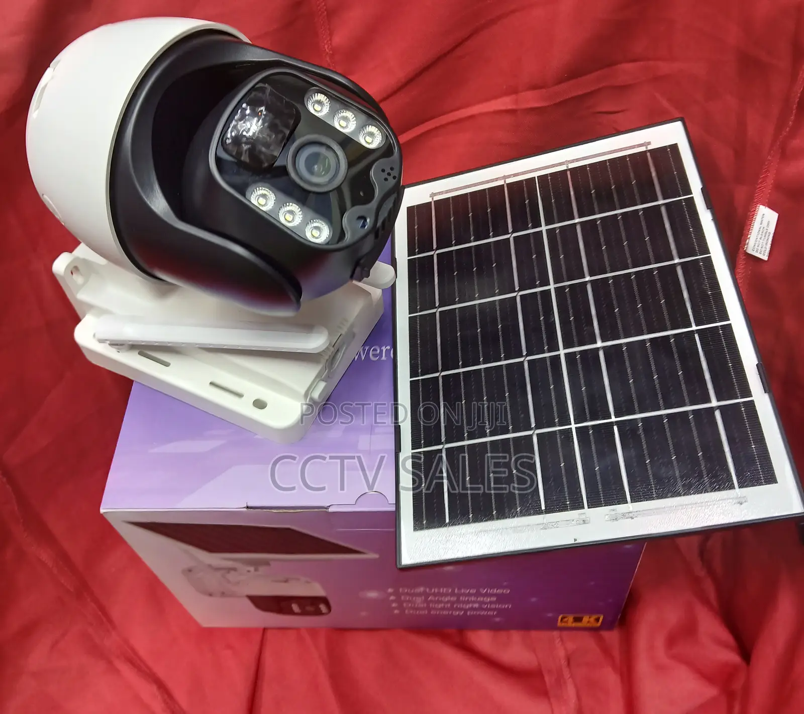 Wifi 4mp Solar CCTV Camera That Supports Up to 512gb Micro Sd Card