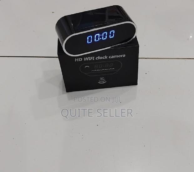 Wireless Wifi Mini Camera Digital Table Clock With -- Low Light Vision - main view