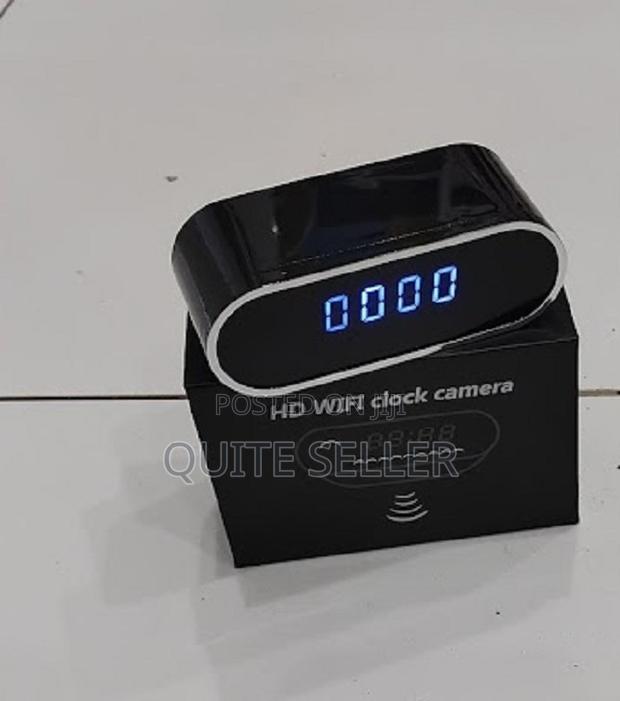 Wireless Table Clock Ir Night Vision Remote 1080p Wifi Camera - main view