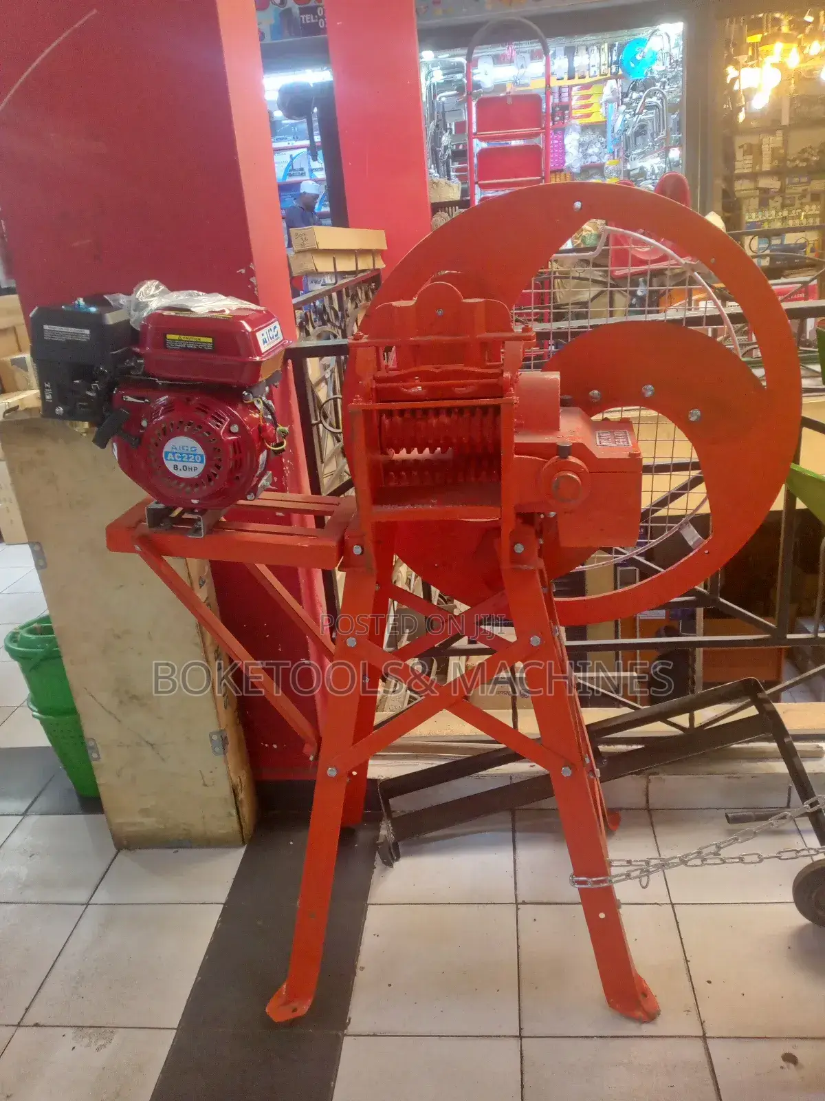 Complete Three Blade Chaffcuter With 10hp Engine