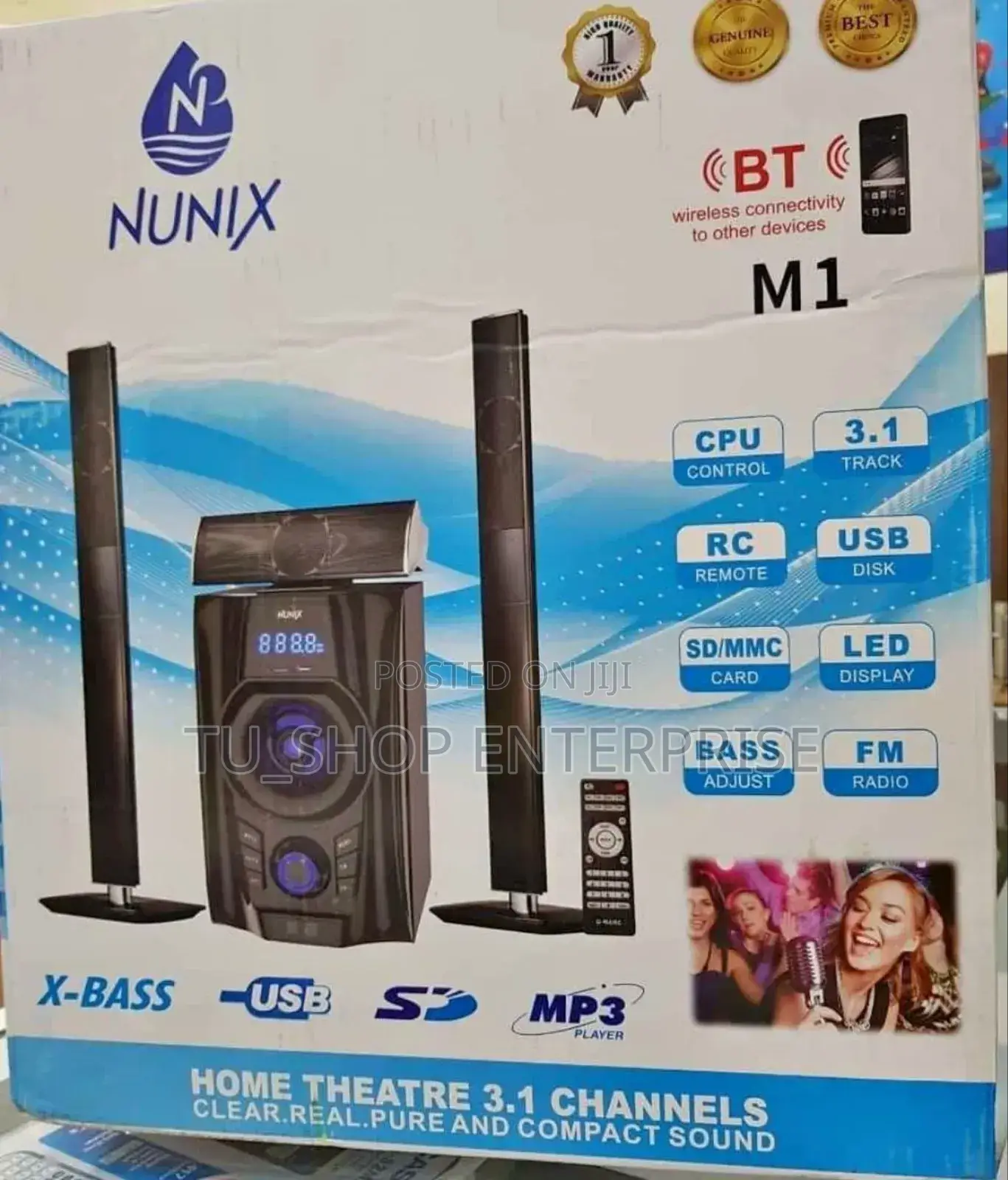 Woofer!!Home Theatre!!Nunix 3.1ch Nu- M1 Home T