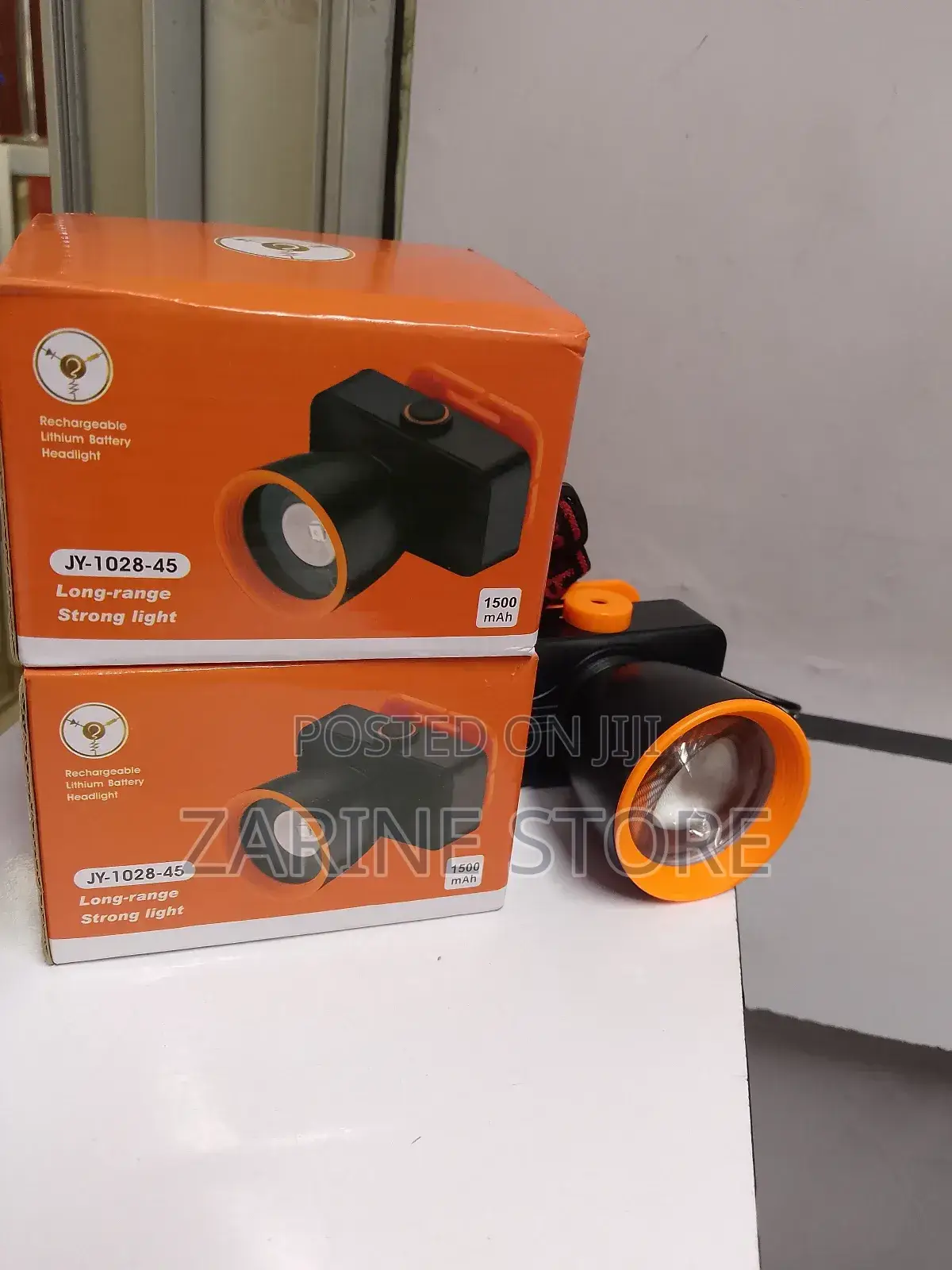 Rechargeable Lithium Battery Headlight Headlamp 1500mah