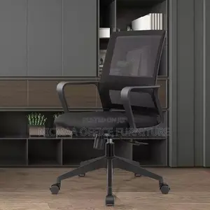 Strong Mesh Black Swivel Seat