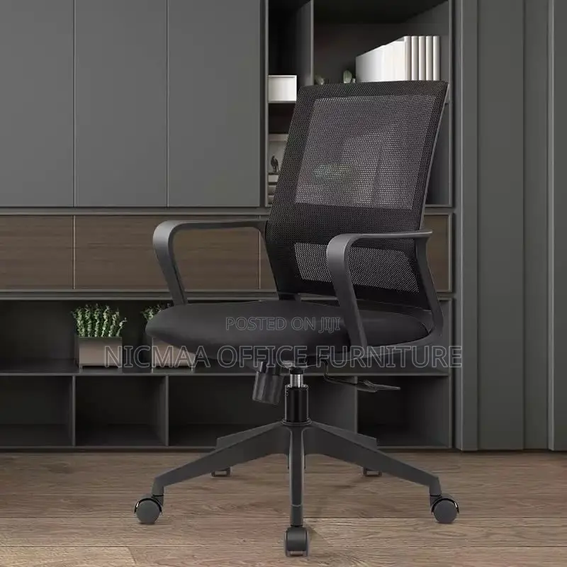 Strong Mesh Black Swivel Seat