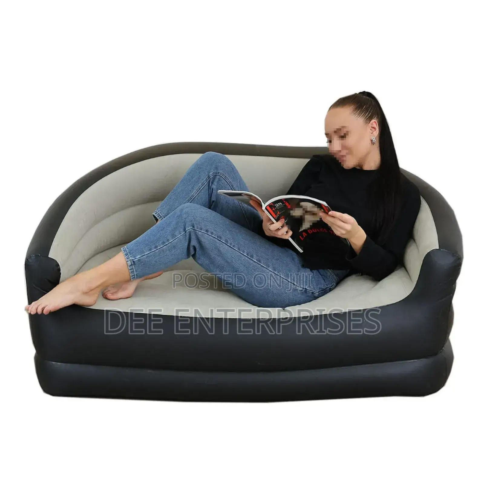 Double Size Inflatable Sofa Seat Size 135x84x62cm