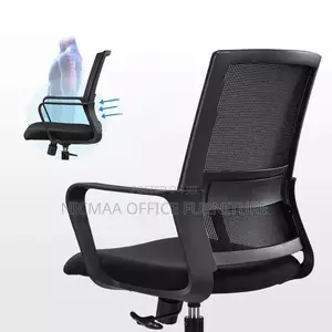 Strong Mesh Black Swivel Seat