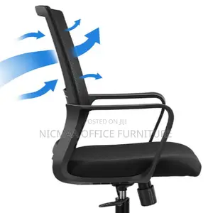 Strong Mesh Black Swivel Seat