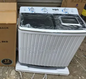 Von 8kg VWM-08ahk Black Washing Machine
