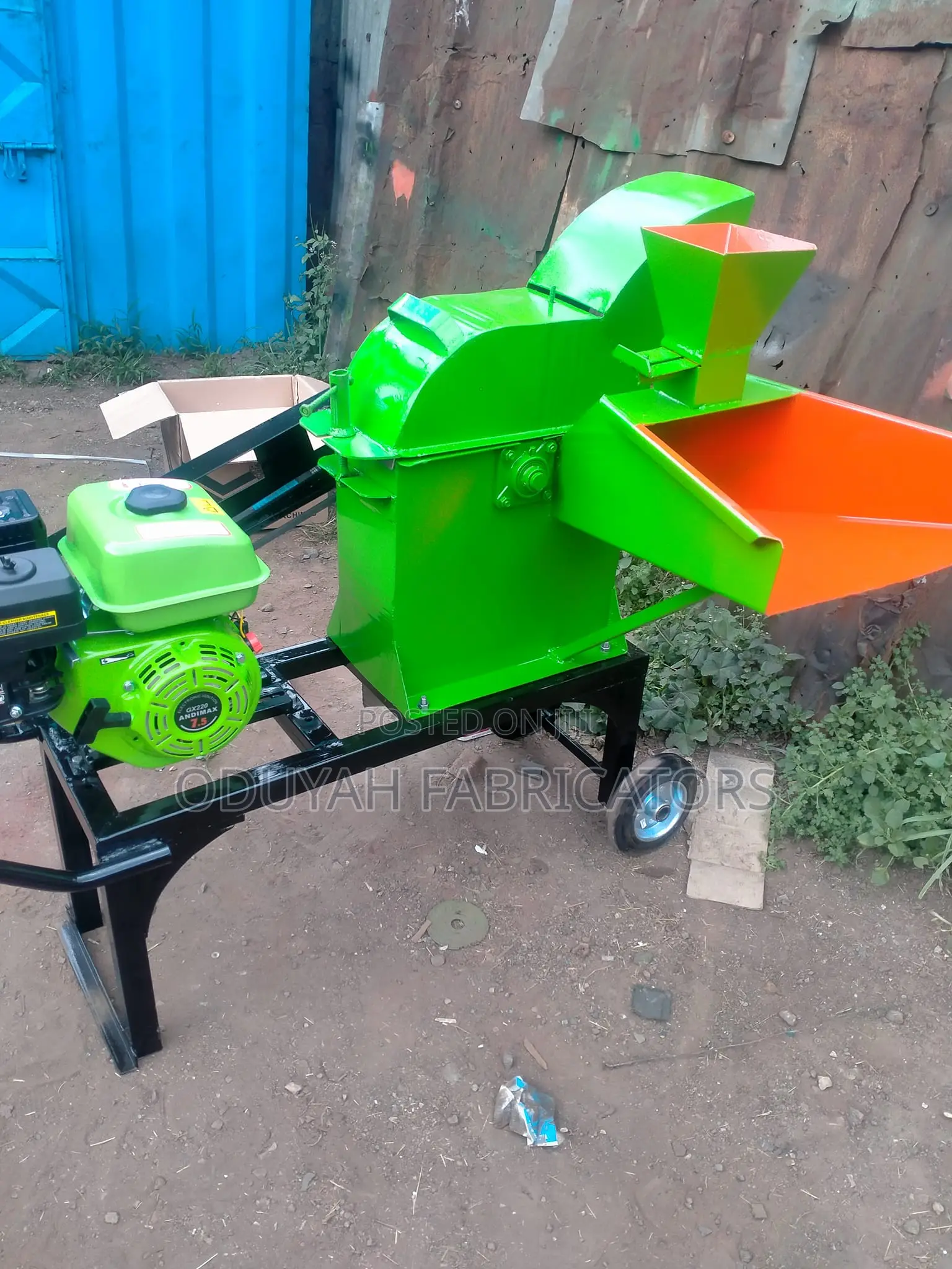 7.5hp Petrol Engine Driven Silage Chopper Mills