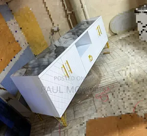 Flat Rectangle Tv Stands (Marble Top)