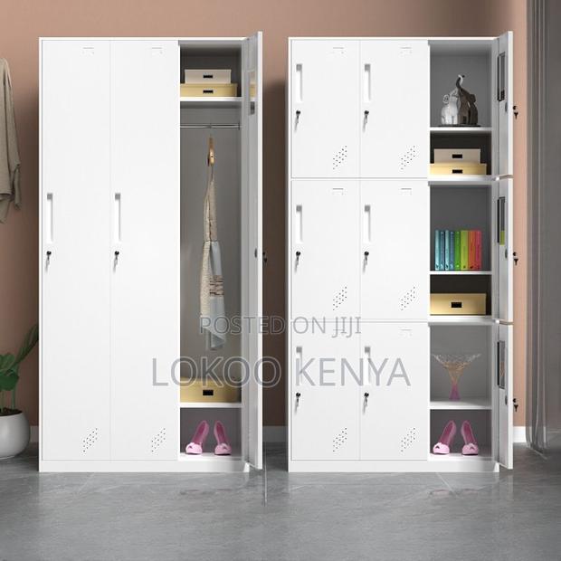 Office Cabinet: Nine-Door Filing and Storage Cabinet