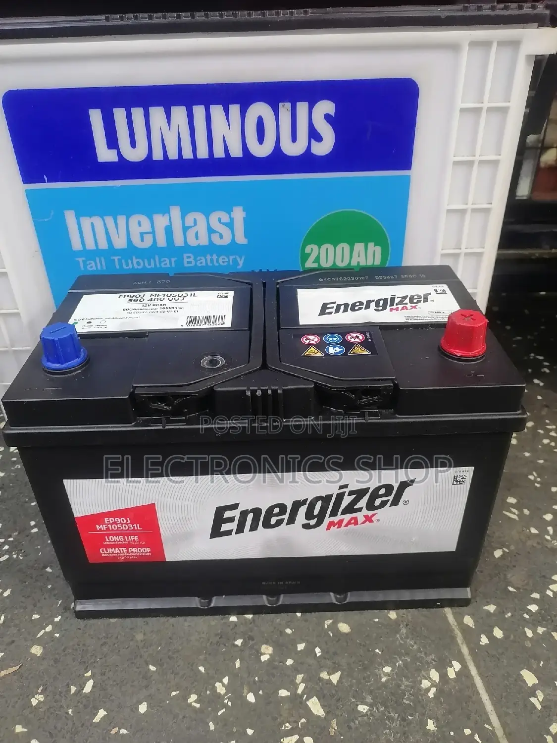Energizer N90.12v/90ah Maintenance Free Car Battery
