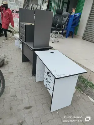 Grey White Office Desk