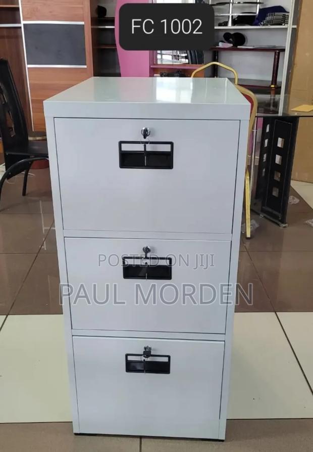 Three Drawers and Lockable Doors Cabinet