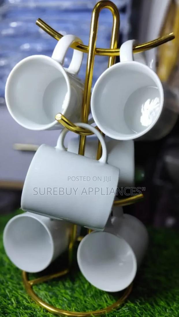 White Ceramic Mugs*
 *Capacity:* 350ml - main view