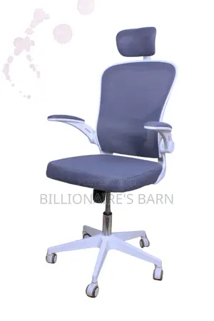 Office Chair Modern Mesh Seat With Flip Up Armrest
