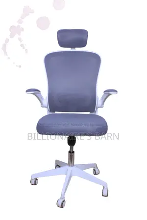Office Chair Modern Mesh Seat With Flip Up Armrest