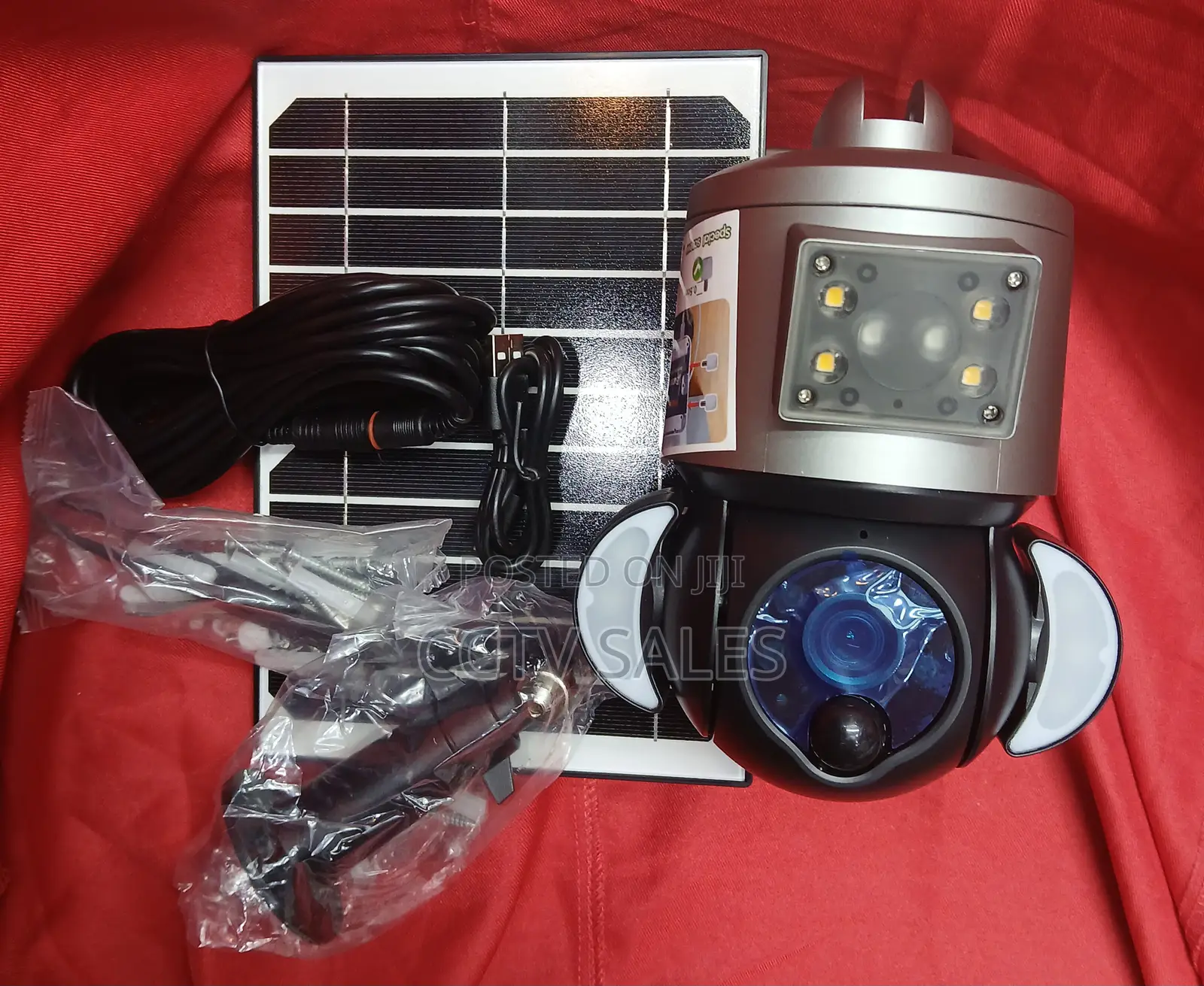 Human Induction Ubox Solar Powered Floodlight PTZ Camera