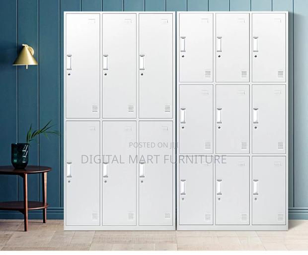 Office Cabinet: 9 Section Metal Locker Office Cabinet - thumbnail 3