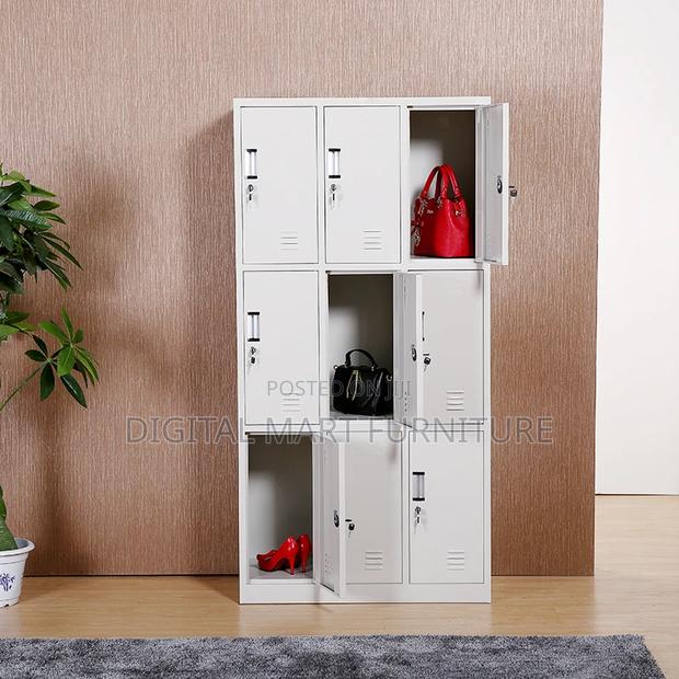 Office Cabinet: 9 Section Metal Locker Office Cabinet - thumbnail 5