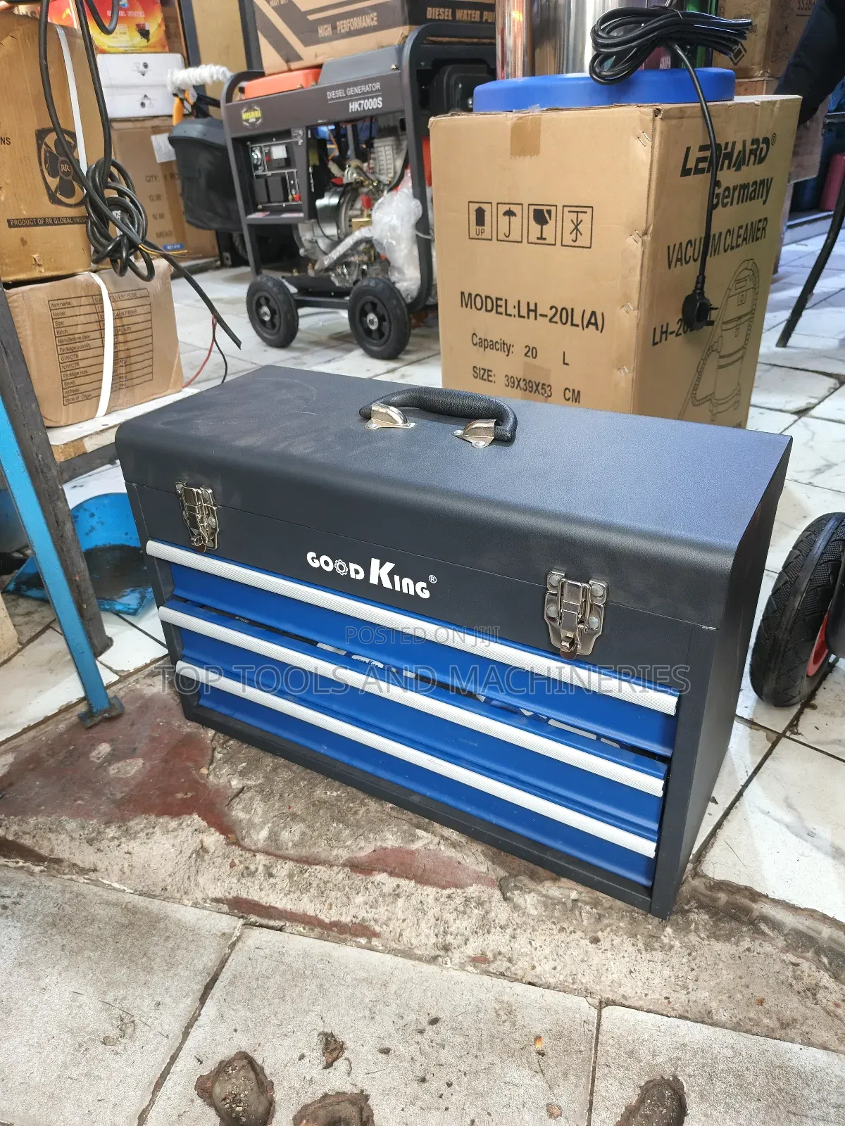 Good King Universal 408-Piece Mechanics Tool Set With 3 Drawer