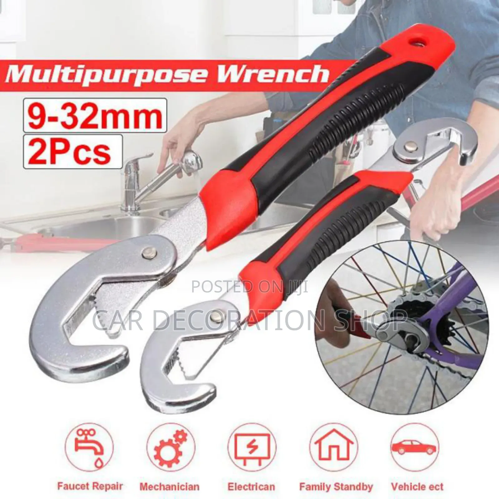 2pcs Multifunction Universal Quick Snap Grip Spanner 9_32mm