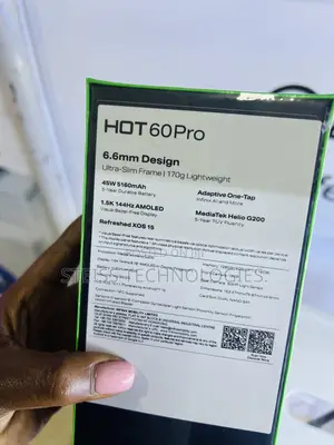 New Infinix Hot 60 128 GB Black