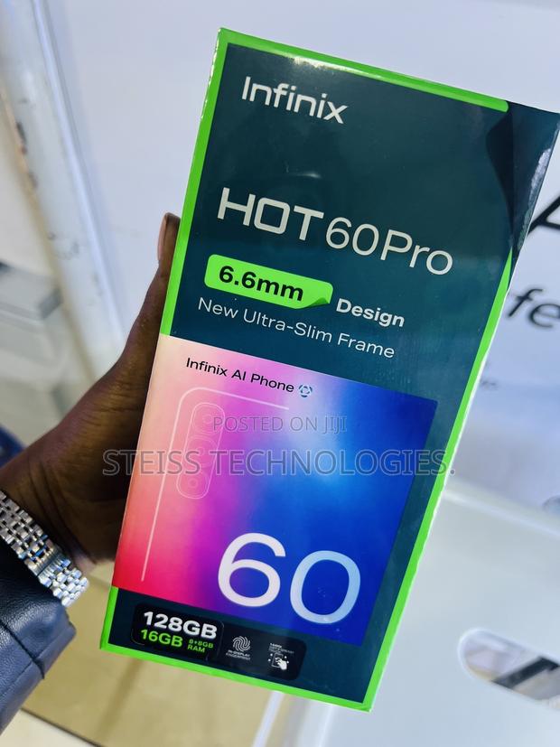 New Infinix Hot 60 128 GB Black - thumbnail 2