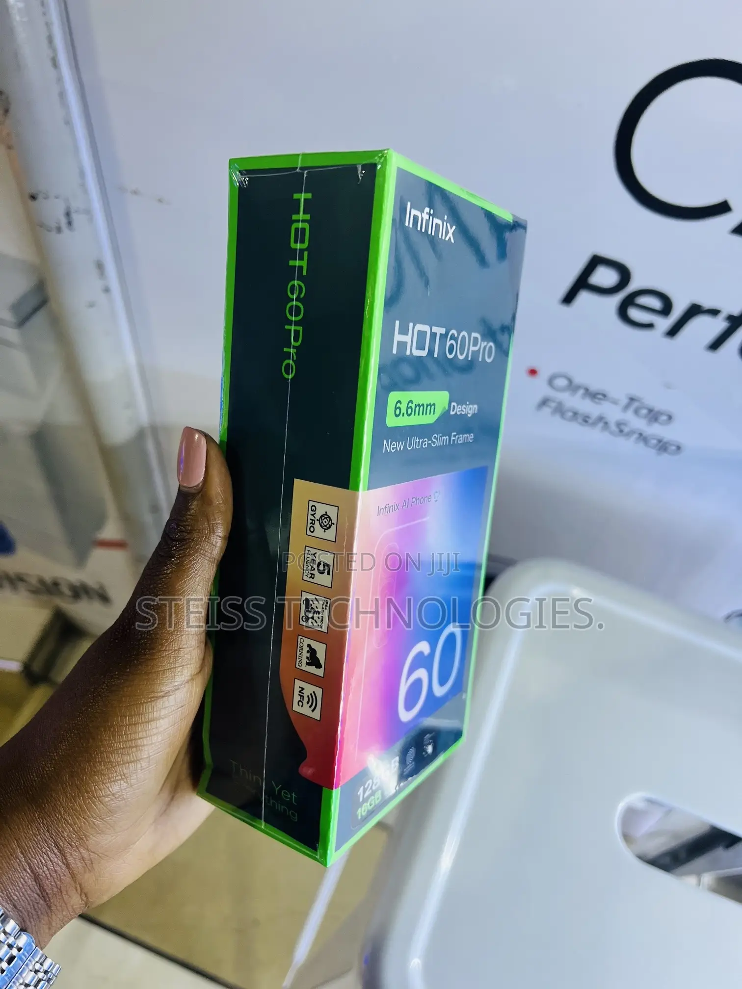 New Infinix Hot 60 128 GB Black