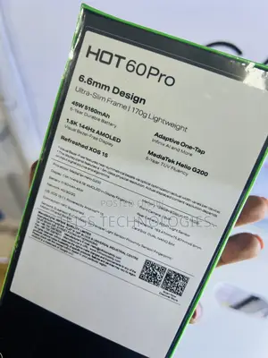 New Infinix Hot 60 128 GB Black