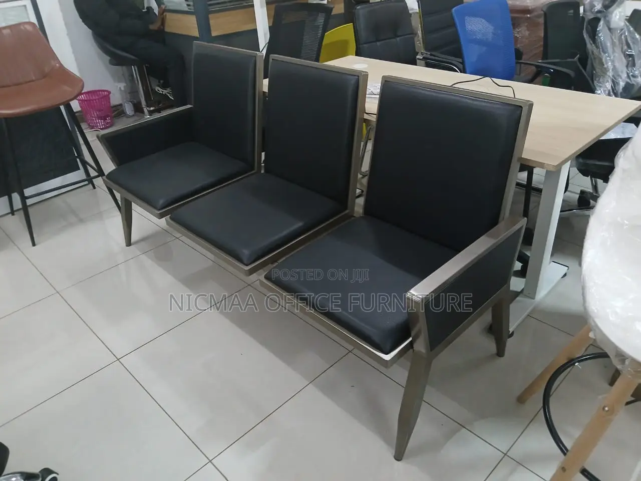 Heavy Guage Padded Waiting Bench