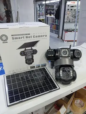 Pro 3 CCTV Camera V380 4g PTZ Tripple Lens Solar Camera