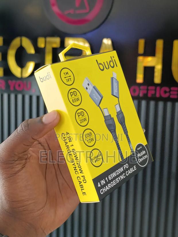 Budi 4-in-1 65w Pd Charge/Sync Cable - thumbnail 3