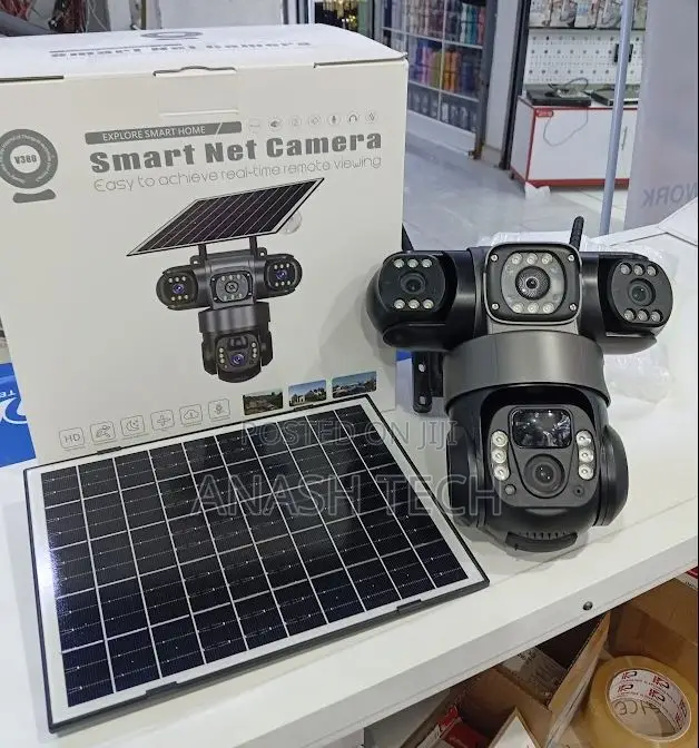 Convinient V380 Solar Tripple Lens 4g PTZ Camera