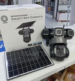 4g Surveillance Camera With Solar Panel Tripple 4g Lens