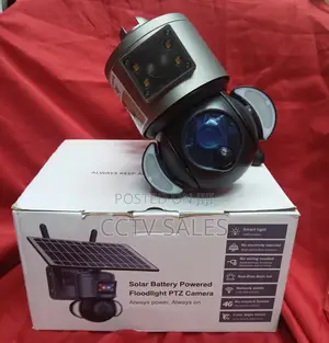 Ubox Night Vision Solar Powered CCTV Camera With Backup Batteries