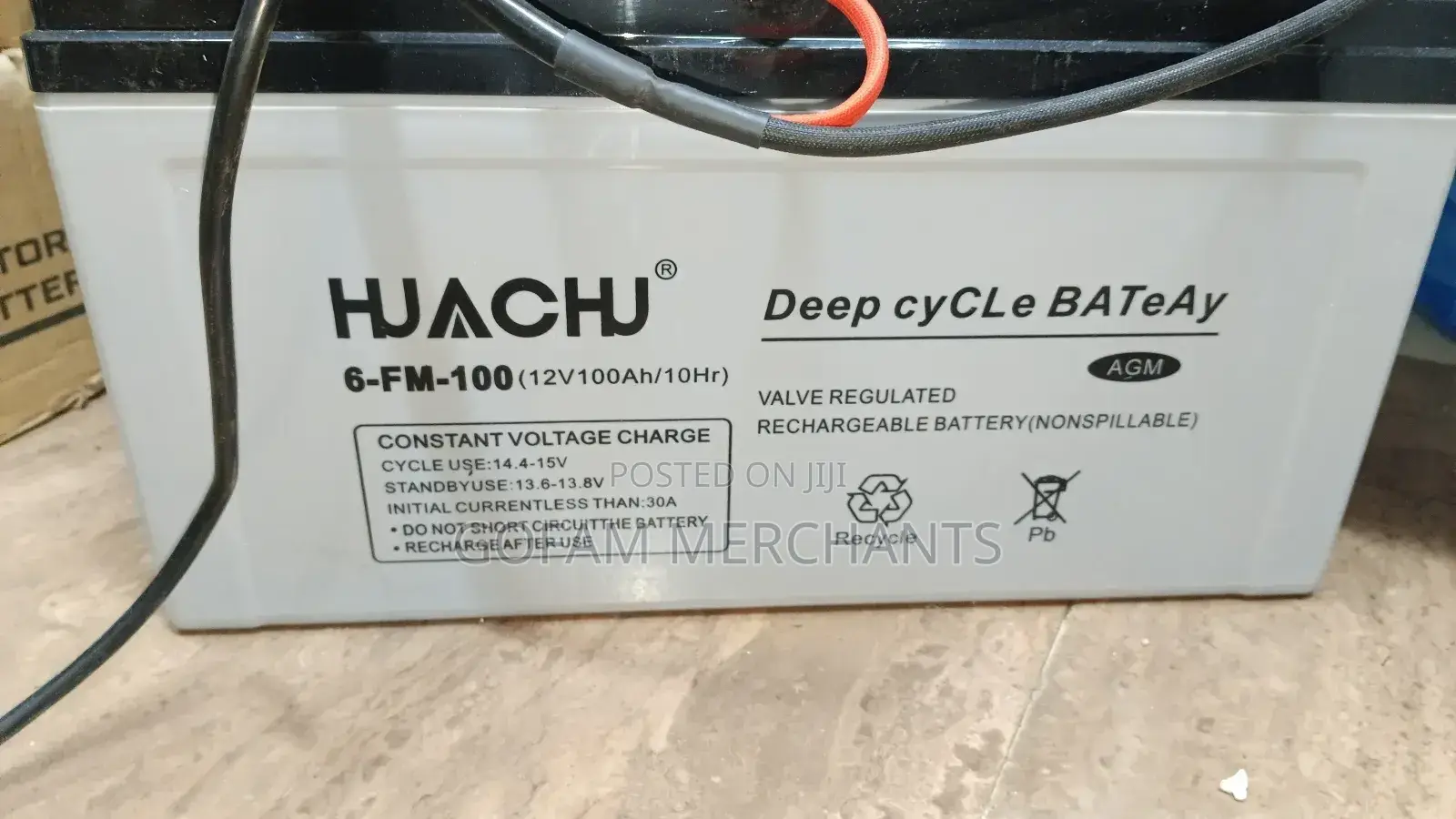 12v 100ah Agm/Gel Battery