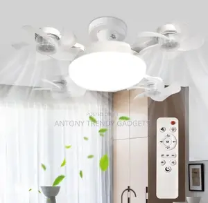 Modern E27 Fan Light With Remote Control
