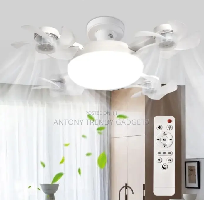 Modern E27 Fan Light With Remote Control
