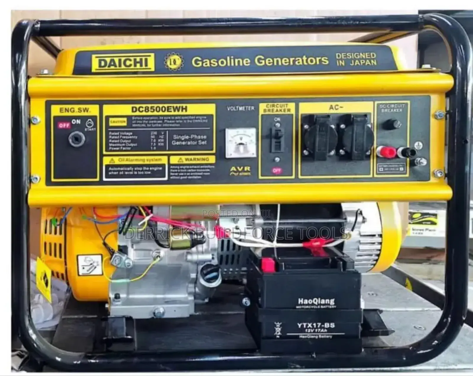 Daichi 7.5kw Gasoline Key Start Generator