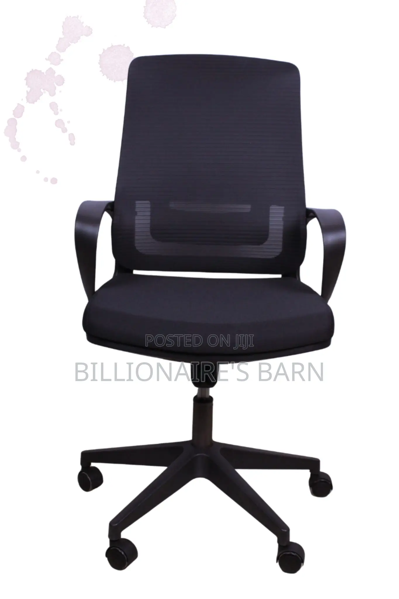 Chair, Casual Style Black Ergonomic Mesh Office Chair