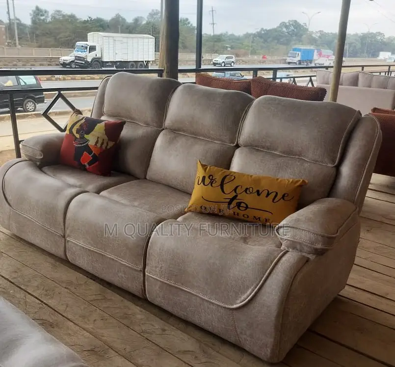 Sofa Upholstered With Soft Touch Fabric