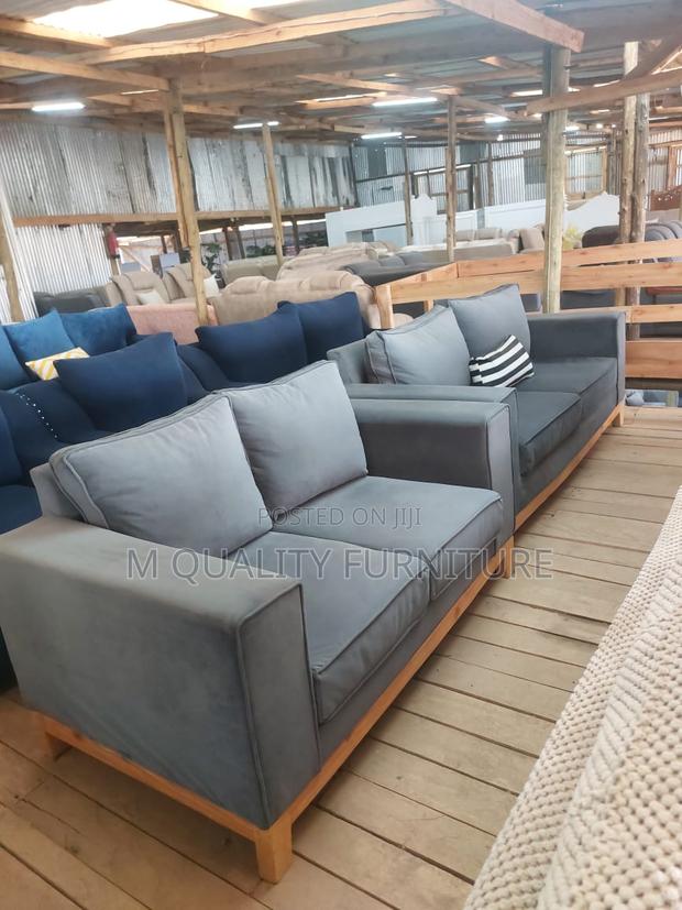 Sofa Set With a Sleek Spacious and Cozy 4 Seater Design