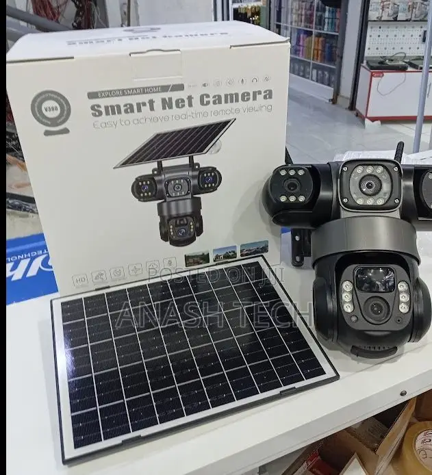 4g Simcard Solar V380 Tripple Lens 4g Simcard PTZ Camera