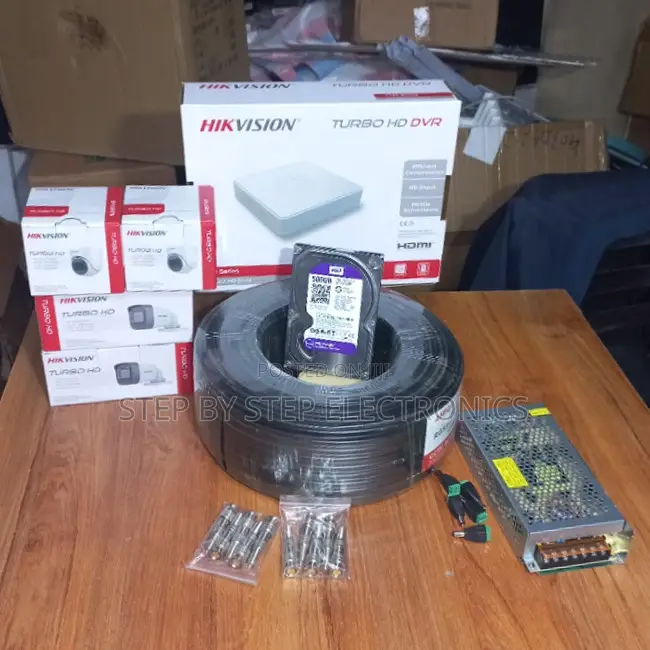 4 Hikvision 1080p Full Hd 2mp CCTV Security Cameras Complete System