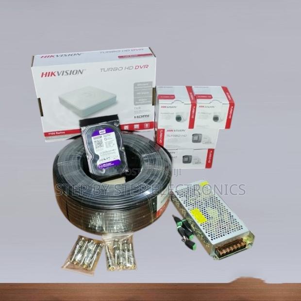 High Efficiency 4 Hikvision 1080p Full Hd CCTV Cameras Complete Kit