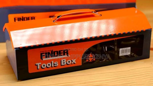 Metallic Toolbox Finder 14'' Metal Tool Box Lockable - thumbnail 3